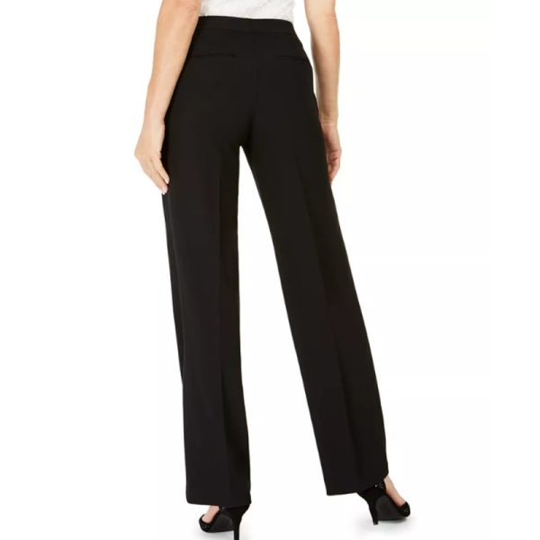 KASPER Women s Straight-Fit Modern Dress Pants 2 Petite Black Tab-Waist, NWT Supply