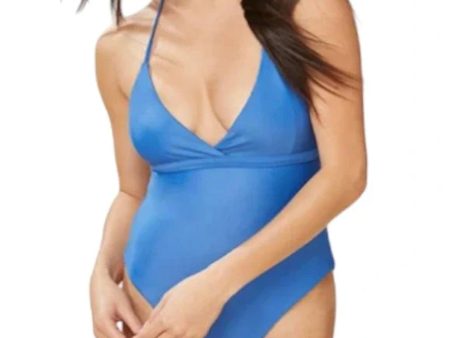 ANDIE SWIM Lagos One Piece Swimsuit Large 12-14 Smooth Blue Online