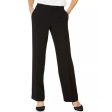 KASPER Women s Straight-Fit Modern Dress Pants 2 Petite Black Tab-Waist, NWT Supply