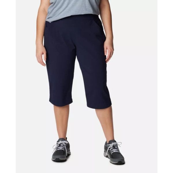 COLUMBIA Women’s Anytime Casual Capri Pants 3X in Dark Nocturnal Blue Sale