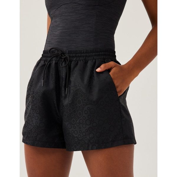 OUTDOOR VOICES Women s GeoShine Shorts M Black Athletic Pull On Lightweight NWT Hot on Sale