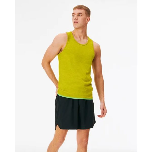 Outdoor Voices Men s Seamless Tank Large Green Apple  - MSRP $40 NWT Online Sale