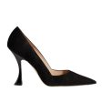 Stuart Weitzman Women’s Xcurve 100 Pumps Size 8.5 Black Suede Heels NIB on Sale