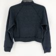 RE DONE Womens Crewneck Sweatshirt Medium Navy Blue Floral Embroidery NWT Sale