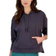 IDEOLOGY Womens Hoodie Small Grey Deep Charcoal Supply