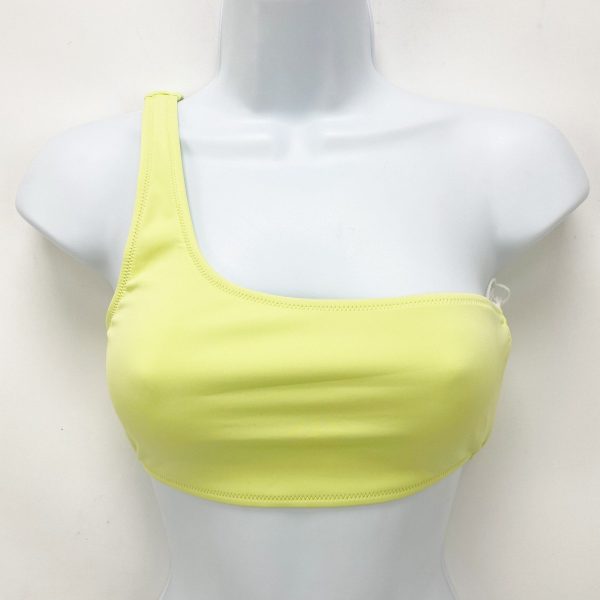 American Scuba Hot Shoulder Bikini Top Size 3 Large Swim Key Lime Green NWT Online now