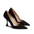 Stuart Weitzman Women’s Xcurve 100 Pumps Size 8.5 Black Suede Heels NIB on Sale