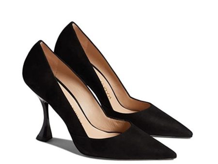 Stuart Weitzman Women’s Xcurve 100 Pumps Size 8.5 Black Suede Heels NIB on Sale