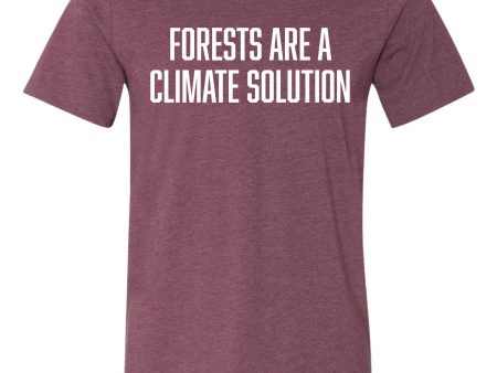 Forest Climate Solution T-Shirt (Maroon) Sale