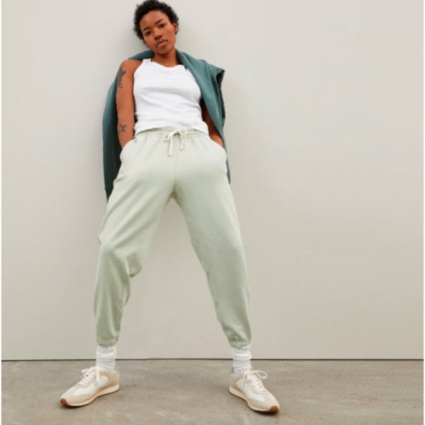 Everlane Womens Track Jogger Small Light Green Hot on Sale