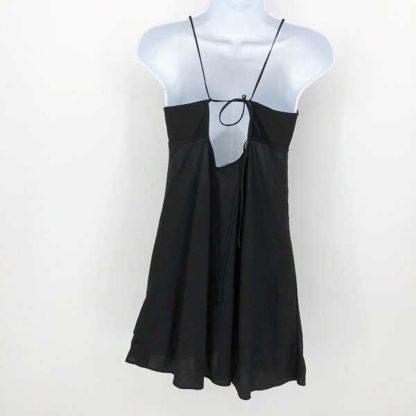 Madewell Layton Mini Slip Dress Size 2 True Black NL091 Sale