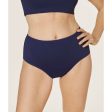 ANDIE SWIM High Waisted Bottom XS Flat Navy Blue XS Full Coverage Swimsuit NWT Online Sale