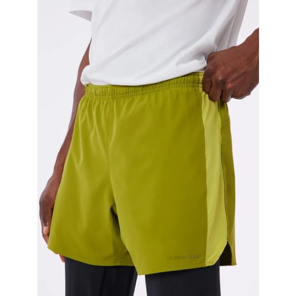 OUTDOOR VOICES Men s High Stride 5  Short XS Green Lined Lightweight Pockets NWT Online now