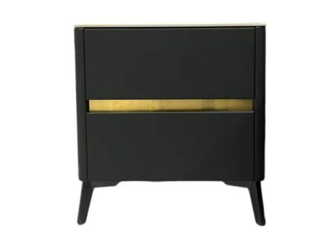 Armored Leather Bedside Table Online Hot Sale