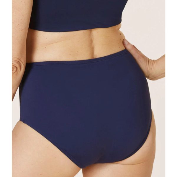 ANDIE SWIM High Waisted Bottom XS Flat Navy Blue XS Full Coverage Swimsuit NWT Online Sale