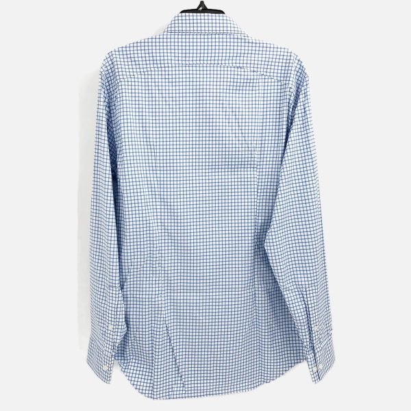 MINISTRY OF SUPPLY Men s Aero Dress Shirt XL Slim Blue Grid Button Up NWT Fashion