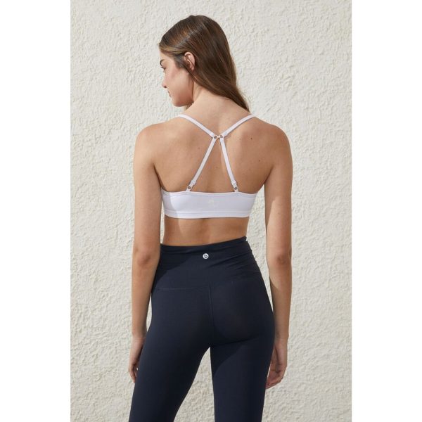 COTTON ON BODY Women s Workout Yoga Crop Top XS White Scoop Neck NWT Online Hot Sale