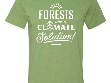 Forests are a Climate Solution T-Shirt (Green) Sale