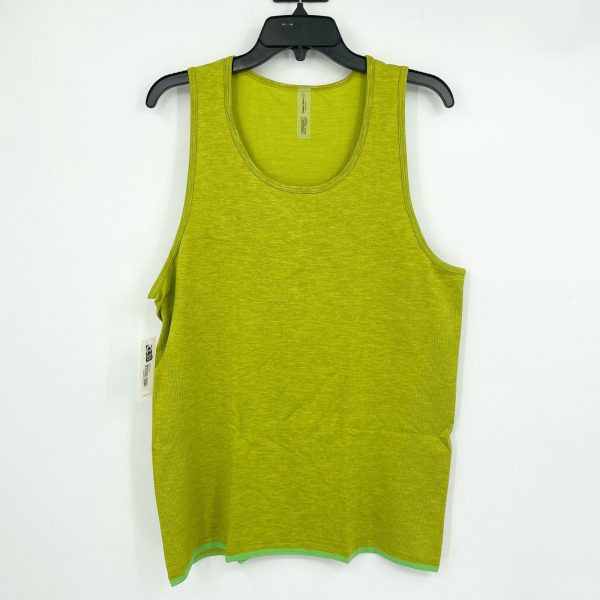 Outdoor Voices Men s Seamless Tank Large Green Apple  - MSRP $40 NWT Online Sale