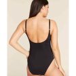 ANDIE SWIM Women s Santorini One Piece Swimsuit Large Black Cut Out Low Back NWT on Sale