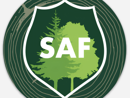 SAF Round Wood Grain Sticker For Sale