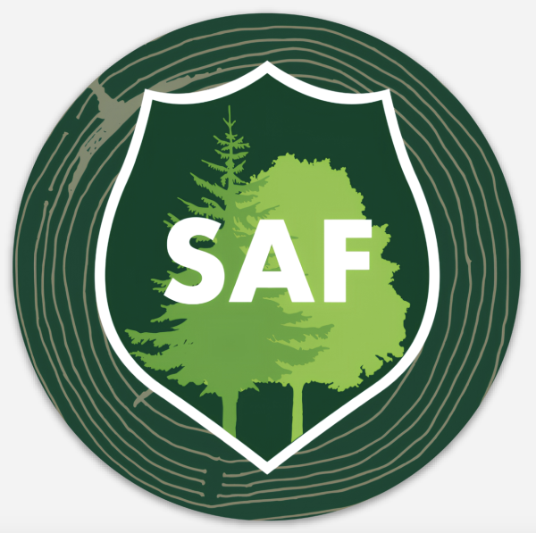 SAF Round Wood Grain Sticker For Sale