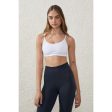 COTTON ON BODY Women s Workout Yoga Crop Top XS White Scoop Neck NWT Online Hot Sale