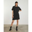 EVERLANE The Organic Cotton Weekend Tee Dress Small Black Short Sleeve For Discount