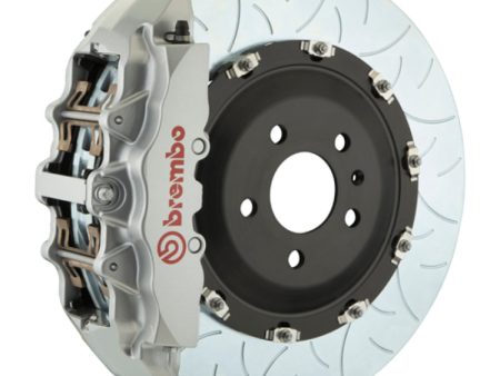 Brembo 04-11 612 Scaglietti Front GT BBK 6 Piston Cast 380x34 2pc Rotor Slotted Type-3-Silver For Cheap