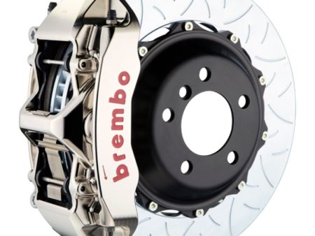 Brembo 10-16 E550 Sedan Fr GTR BBK 6Pis Billet 380x34 2pc Rotor Slotted Type3-Nickel For Sale