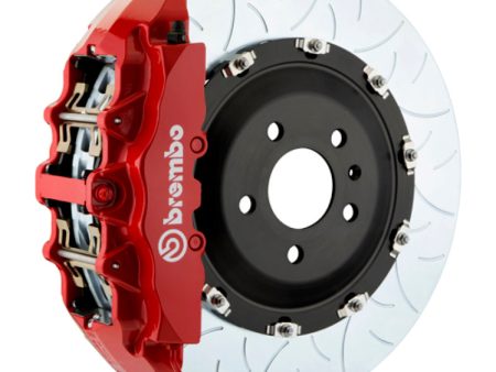 Brembo 10-15 Camaro SS Front GT BBK 6 Piston Cast 380x34 2pc Rotor Slotted Type-3-Red Cheap