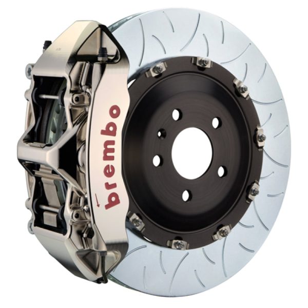 Brembo 10-15 Camaro SS Front GTR BBK 6 Piston Billet380x34 2pc Rotor Slotted Type-3- Nickel Plated For Cheap