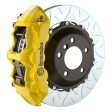 Brembo 05-07 Quattroporte Fr GT BBK 6Pis Cast 380x34 2pc Rotor Slotted Type3-Yellow For Cheap