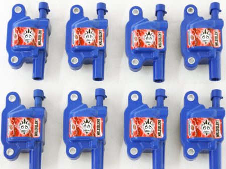 Granatelli 05-17 GM LS1 LS2 LS3 LS4 LS5 LS6 LS7 LS9 LSA Malevolent Coil Packs - Blue (Set of 8) Hot on Sale