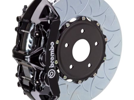 Brembo 99-07 Evo VI VII VIII IXFront GT BBK 6 Piston Cast 350x34 2pc Rotor Slotted Type3-Black Online Sale