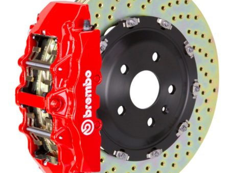 Brembo 00-02 CL500 03-05 S600 03-06 CL600 Fr GT BBK 8Pis Cast 380x34 2pc Rotor Drilled-Red Online