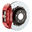 Brembo 00-02 S4 Caliper Fr GT BBK 4Pis Cast 2pc 355x32 2pc Rotor Slotted Type3-Red Hot on Sale