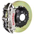 Brembo 99-07 Evo VI VII VIII IX Fr GTR BBK 6 Piston Billet 355x32 2pc Rotor Slotted Type1 - Nickel For Sale