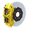 Brembo 22+ WRX Front GT BBK 6 Piston Cast 350x34 2pc Rotor Slotted Type-3- Yellow Supply