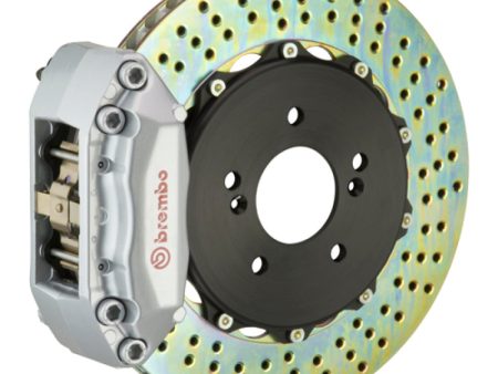 Brembo 00-04 Jetta 1.8t Front GT BBK 4 Piston Cast 2pc 328x28 2pc Rotor Drilled-Silver Hot on Sale