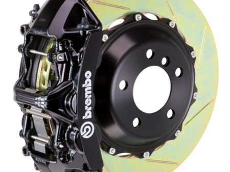 Brembo 99-07 Evo VI VII VIII IXFront GT BBK 6 Piston Cast 355x32 2pc Rotor Slotted Type1-Black Online Hot Sale