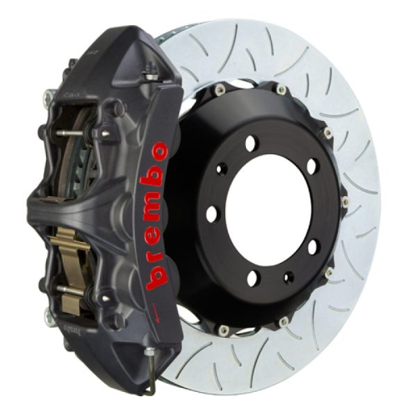 Brembo 99-07 Evo VI VII VIII IXFront GTS BBK 6 Piston Cast 355x32 2pc Rotor Slotted Type3-Black HA For Cheap