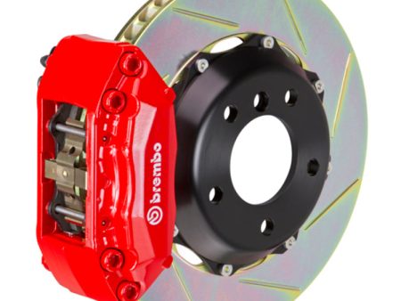 Brembo 00-04 Jetta 1.8t Front GT BBK 4 Piston Cast 2pc 328x28 2pc Rotor Slotted Type1-Red Cheap