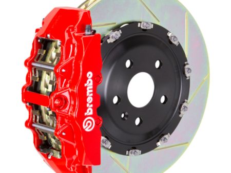 Brembo 00-02 Expedition 2WD Fr GT BBK 8Pis Cast 380x34 2pc Rotor Slotted Type1-Red Online Sale