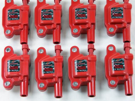 Granatelli 14-23 GM LT Direct Ignition Coil Packs - Red (Set of 8) Fashion