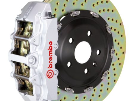 Brembo 00-02 Expedition 2WD Front GT BBK 8 Piston Cast 380x34 2pc Rotor Drilled-Silver Discount