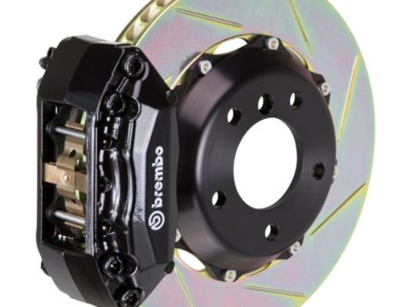 Brembo 00-04 Jetta 1.8t Front GT BBK 4 Piston Cast 2pc 328x28 2pc Rotor Slotted Type1-Black Fashion