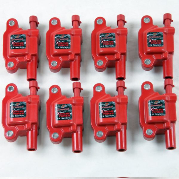 Granatelli 05-13 GM LS1 LS2 LS3 LS4 LS5 LS6 LS7 LS9 LSA Hi-Perf Coil Packs - Red (Set of 8) For Cheap