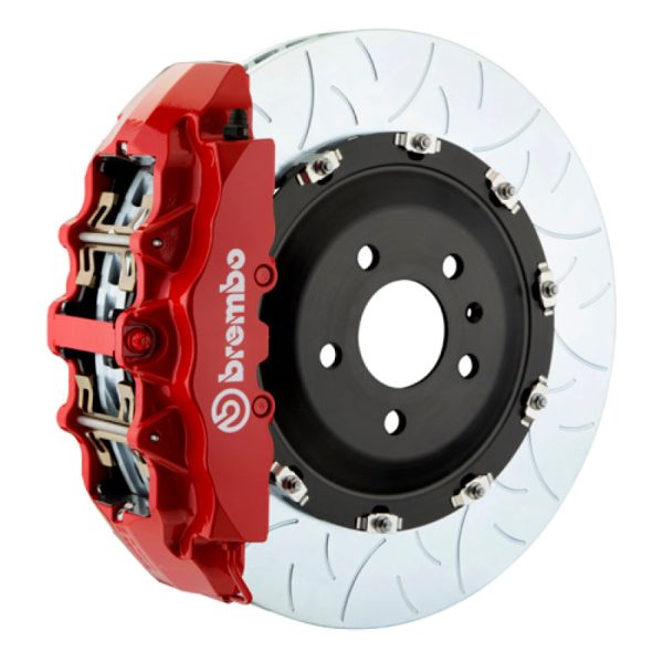 Brembo 00-02 CL500 03-05 S600 03-06 CL600 Fr GT BBK 8Pis Cast 380x34 2pc Rotor Slotted Type3-Red Cheap