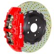 Brembo 00-02 Expedition 2WD Front GT BBK 8 Piston Cast 380x34 2pc Rotor Drilled-Red Supply